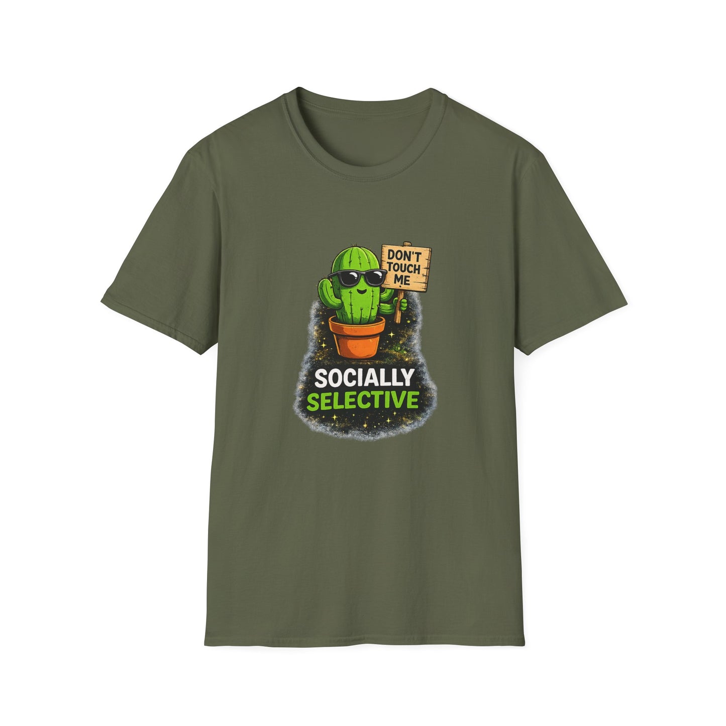 Cactus 'Don't Touch Me' T‑Shirt — Socially Selective Graphic Tee