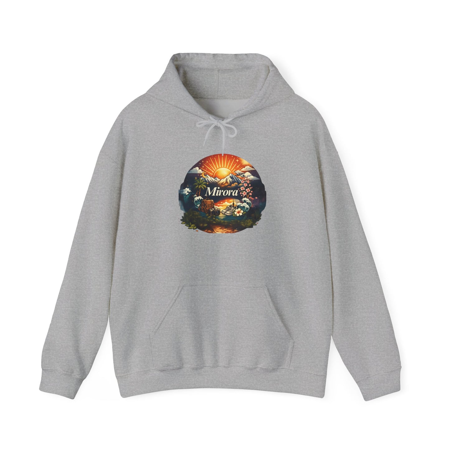 Graphic Hoodie - Sunrise Nature Hoodie