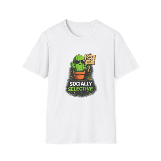 Cactus 'Don't Touch Me' T‑Shirt — Socially Selective Graphic Tee