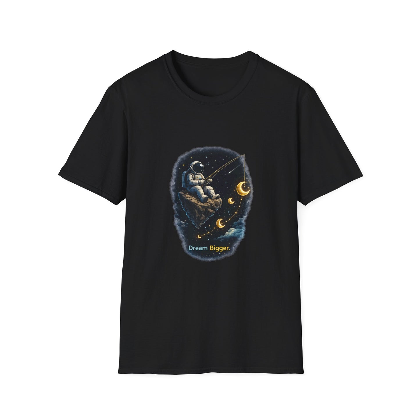 Astronaut Fishing T-Shirt — Space Fishing Moon Graphic Tee