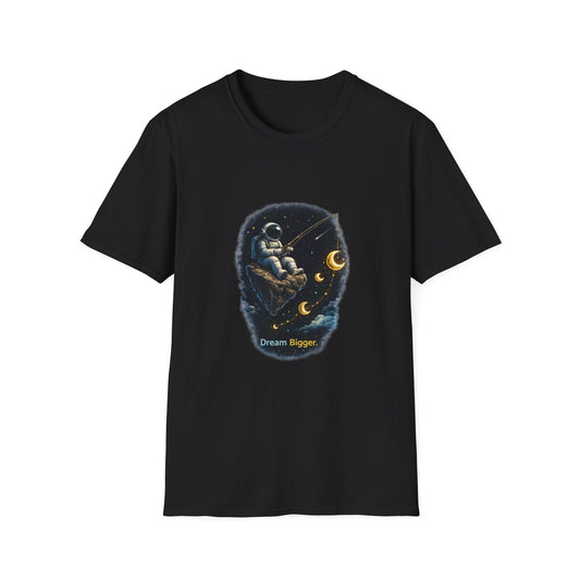 Astronaut Fishing T-Shirt — Space Fishing Moon Graphic Tee