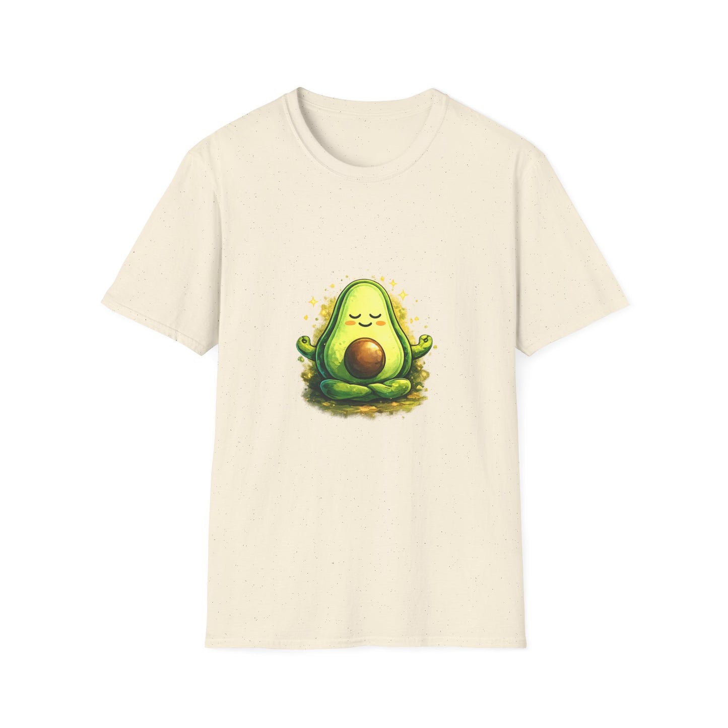 Meditating Avocado T-Shirt — Cute Zen Yoga Vegan Tee