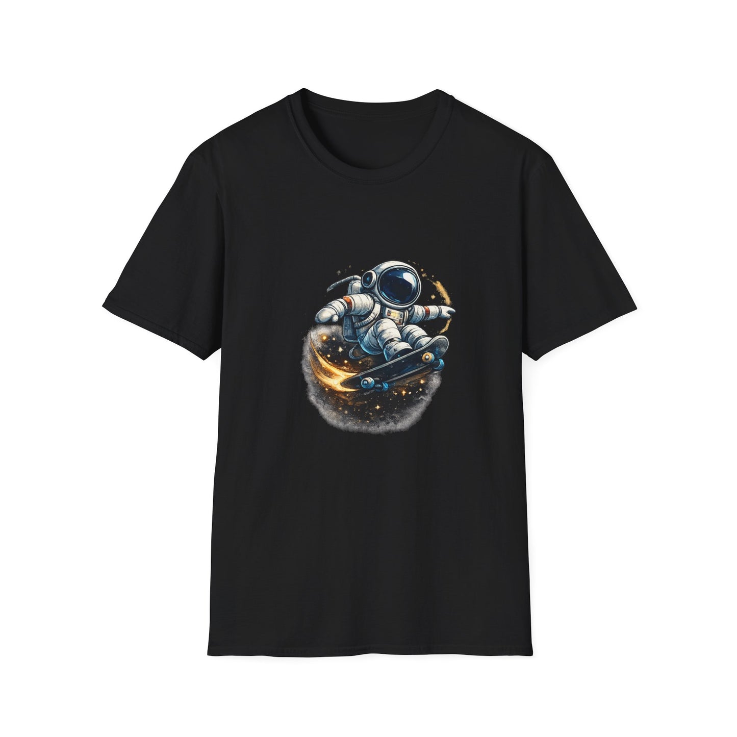 Astronaut Skateboard T-Shirt — Space Skateboarding Graphic Tee