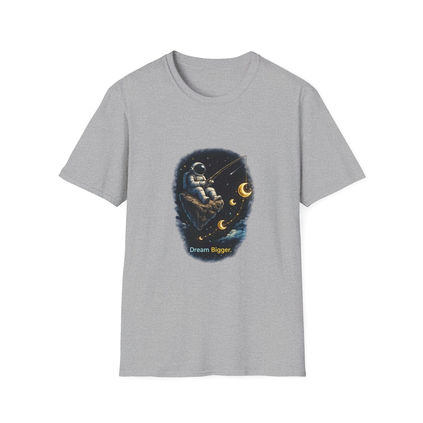 Astronaut Fishing T-Shirt — Space Fishing Moon Graphic Tee