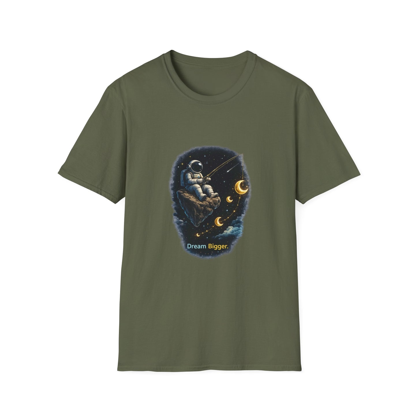 Astronaut Fishing T-Shirt — Space Fishing Moon Graphic Tee