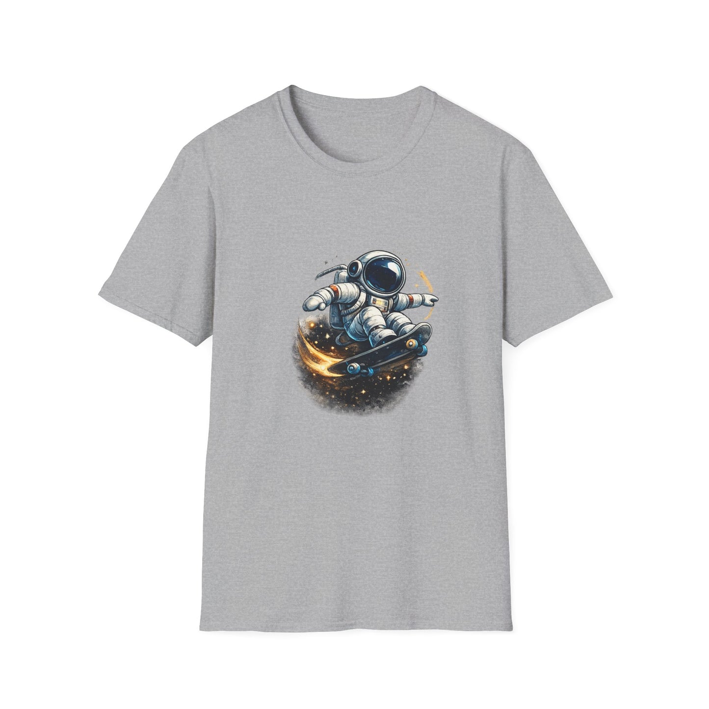 Astronaut Skateboard T-Shirt — Space Skateboarding Graphic Tee