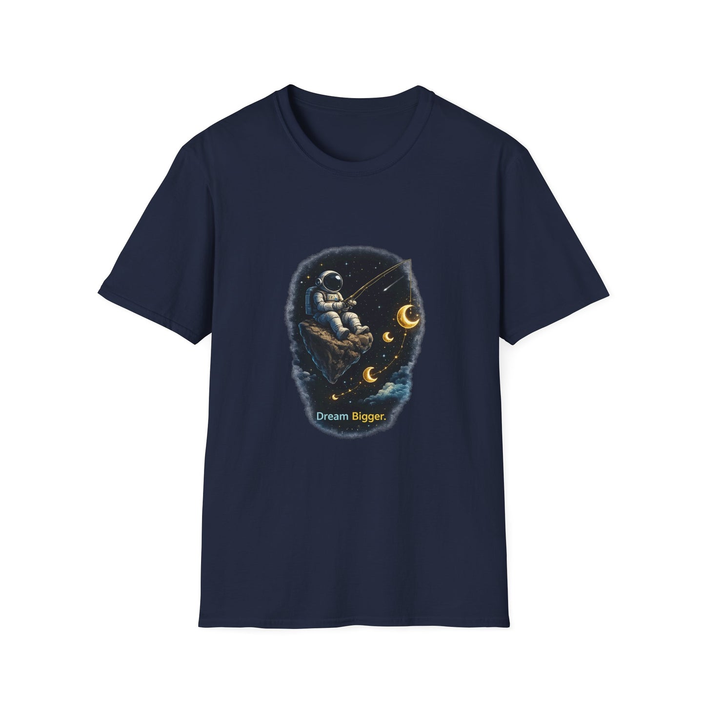 Astronaut Fishing T-Shirt — Space Fishing Moon Graphic Tee