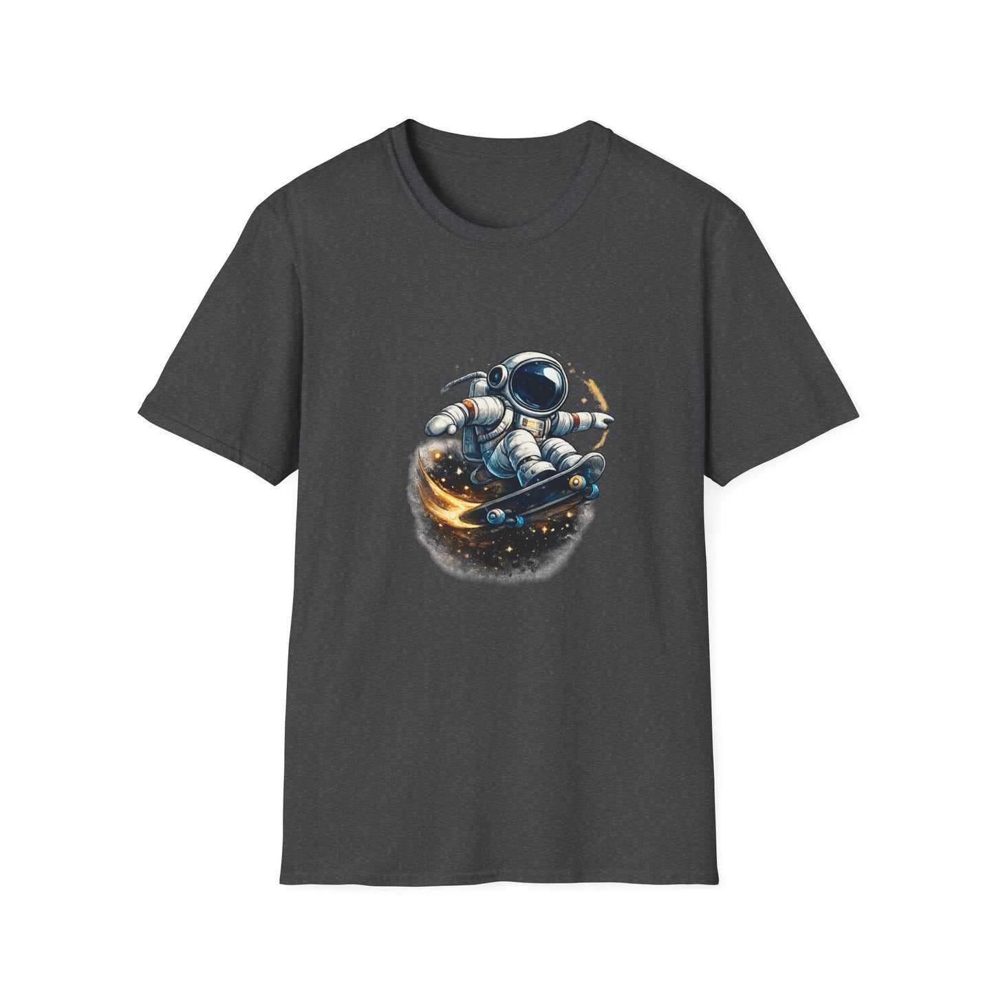 Astronaut Skateboard T-Shirt — Space Skateboarding Graphic Tee
